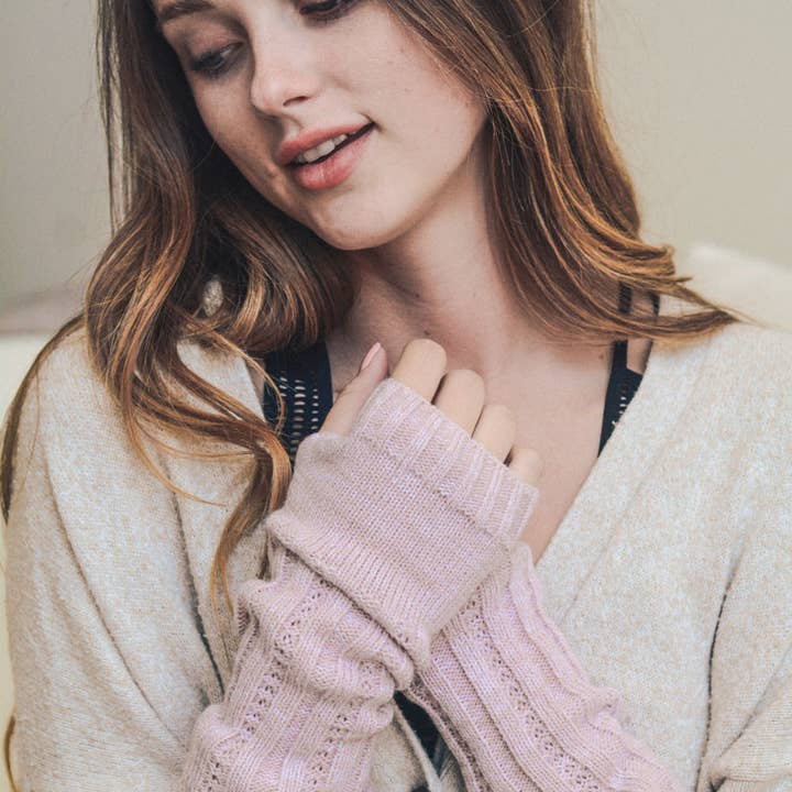 Leto Accessories - Wholesale Armwarmers - Dames - Geribbelde armwarmers - sms'en tijdens de winter 📱10