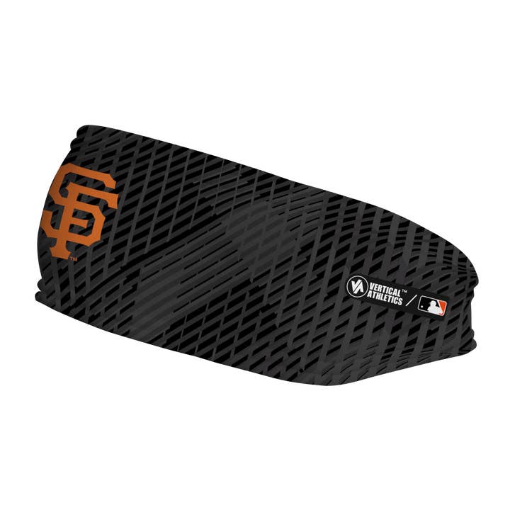 Black Giants Fleece Headband: Sport Plaid for wholesale on Faire