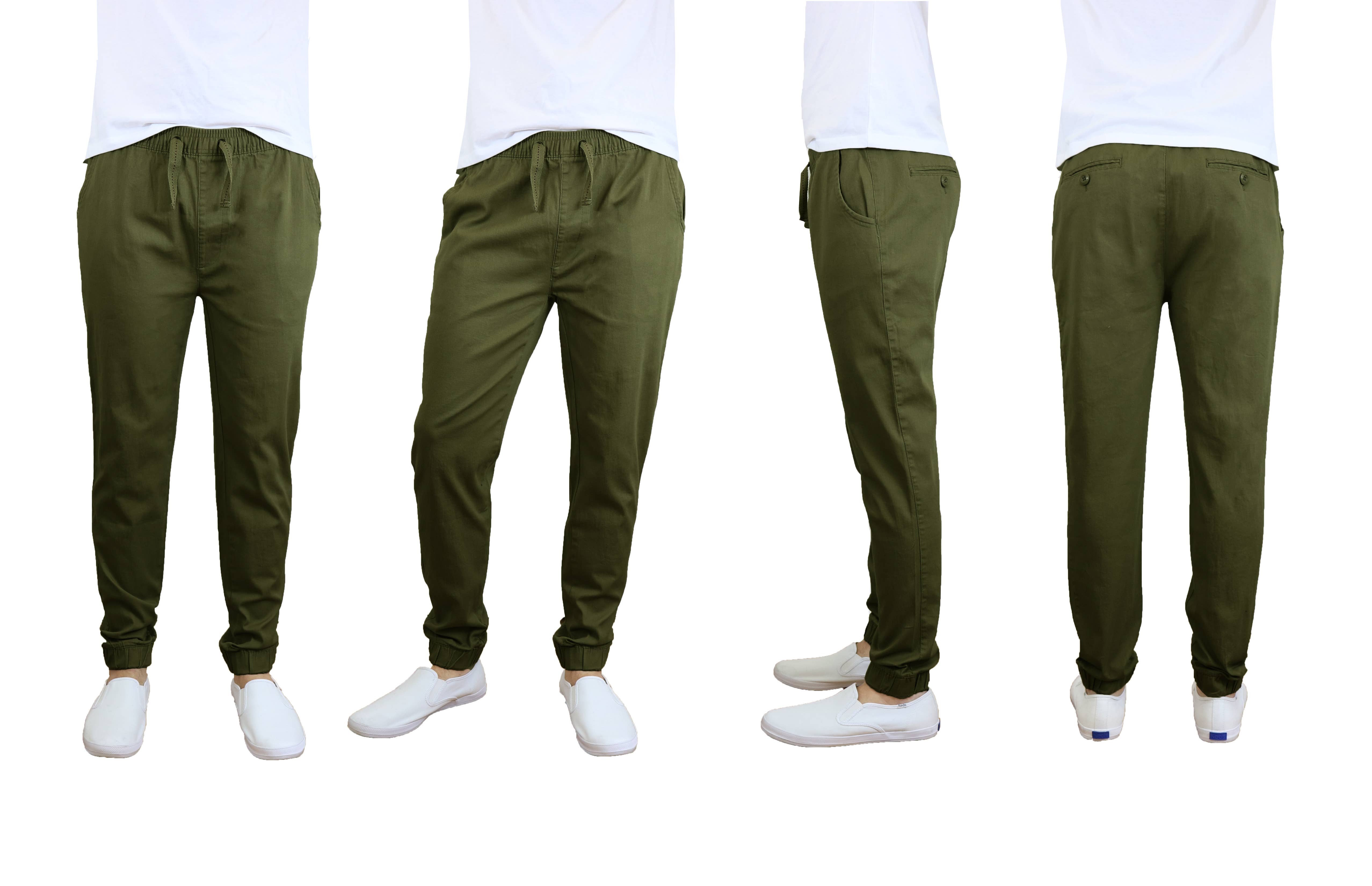 Galaxy By Harvic - Wholesale Athletic Sweatpants/Joggers - Men's - Men's Slim-Fit Cotton Twill Jogger Pants4