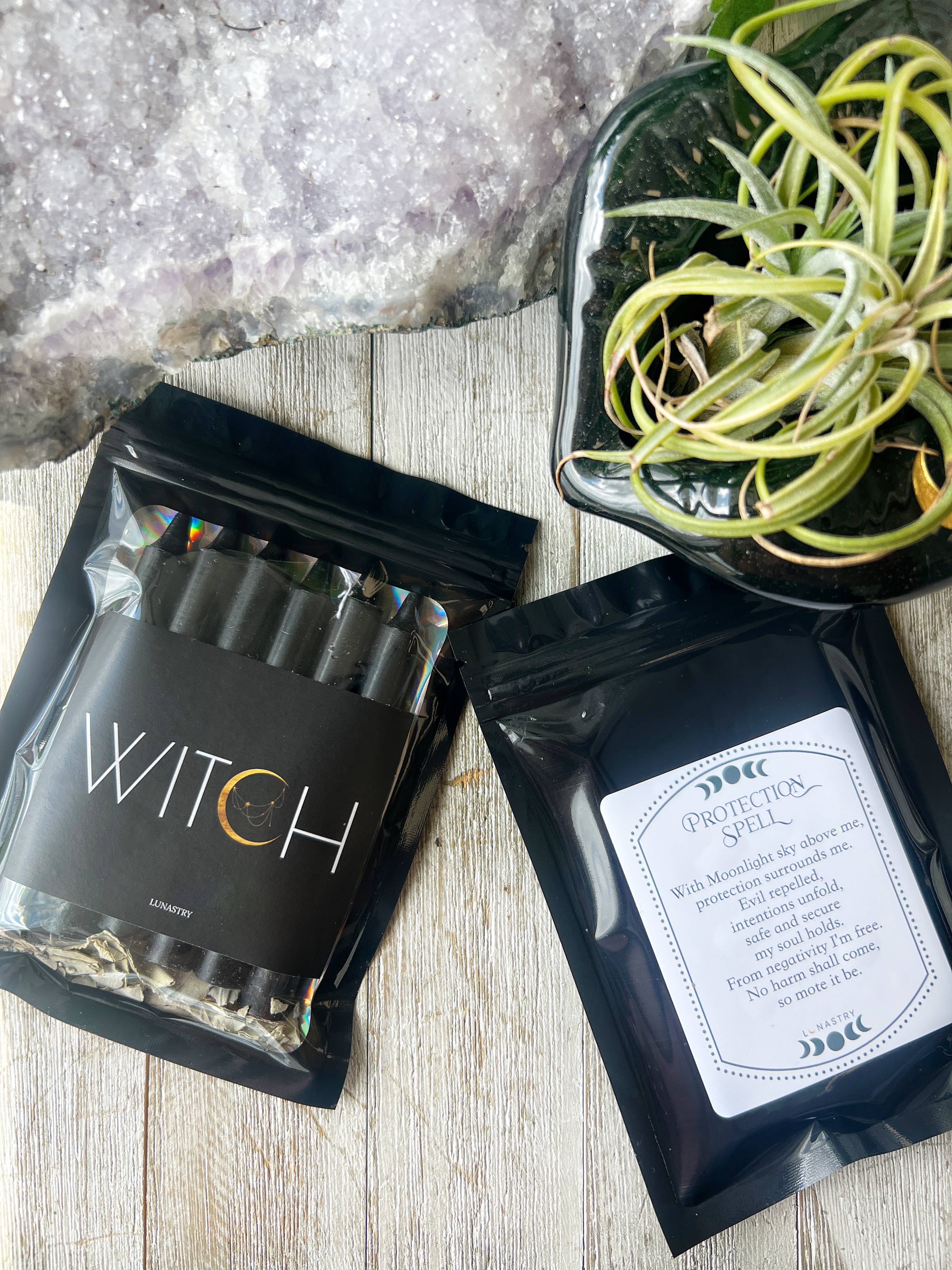 Lunastry - Vendita all'ingrosso Attrezzatura per meditazione - Kit Candele Nere per Incantesimo di Protezione1