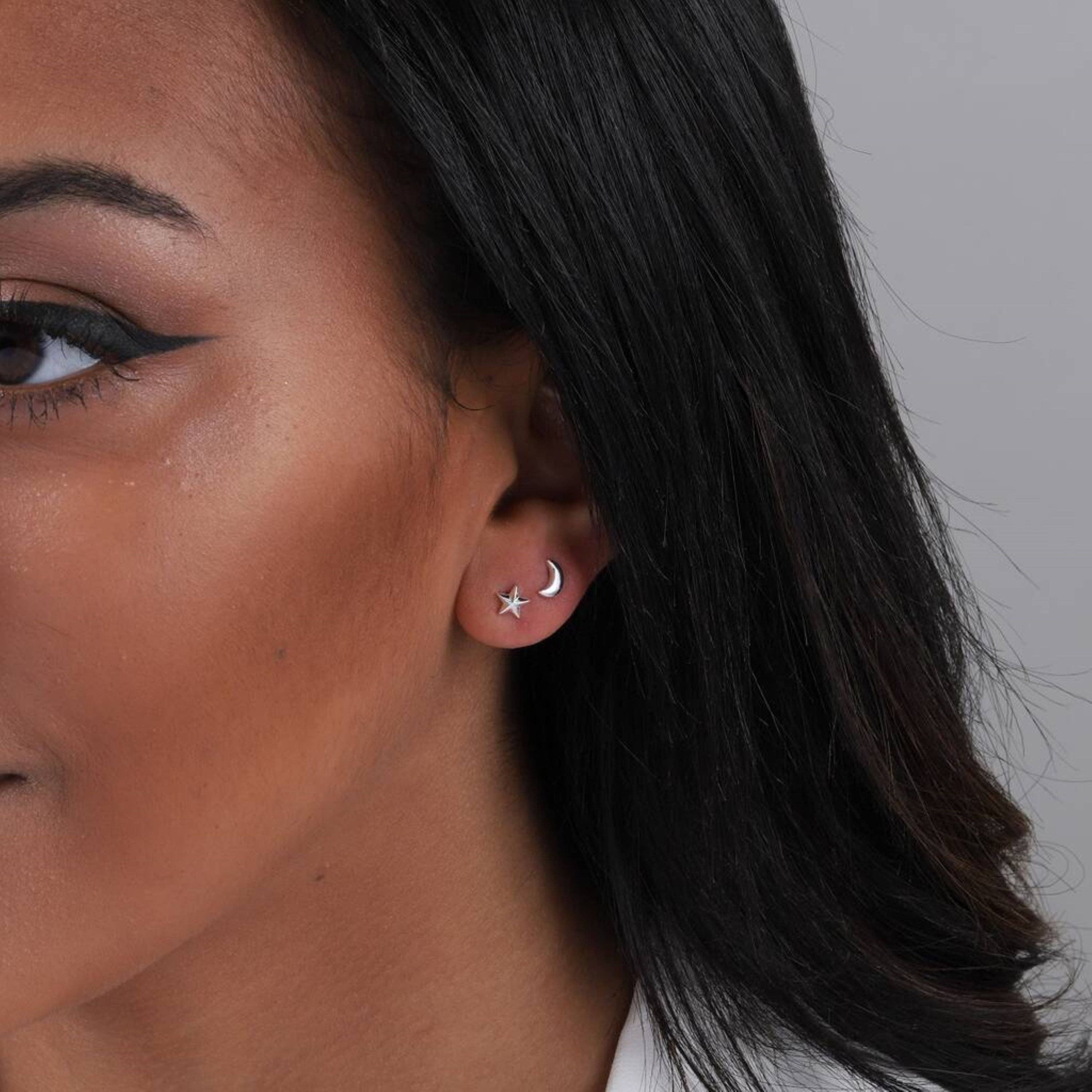 Attic creations - Wholesale Stud/Post Earrings - BT023 Earrings In A Message Bottle 'Love To The Moon'1