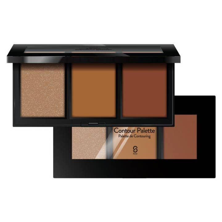 SM Beauty LLC - Vente Maquillage contouring - Palette de maquillage pour le visage en poudre Sistar Contour | Présentoir en acrylique3
