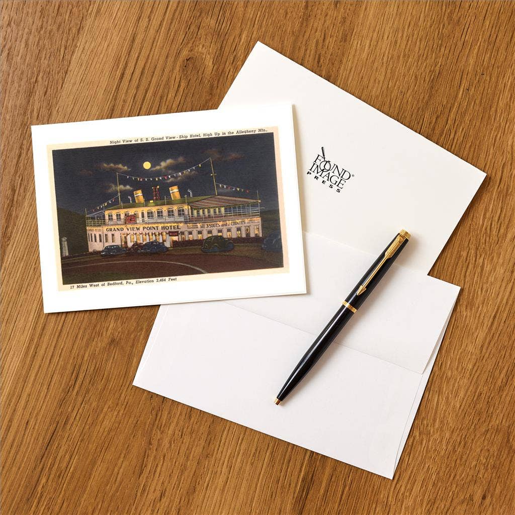 Found Image Press - Wholesale Stationery/Notecard Set - Greeting Card PA-471 Grand View Point Hotel, Bedford, Pennsy1