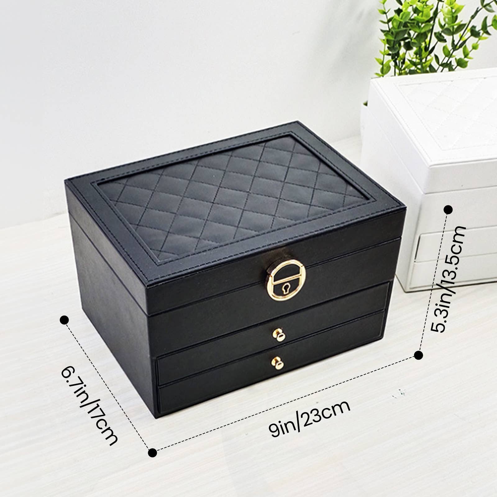 wandf - Wholesale Jewelry Box/Organizer - Durable 3-Drawer Large Capacity Jewelry Accessories Storage6