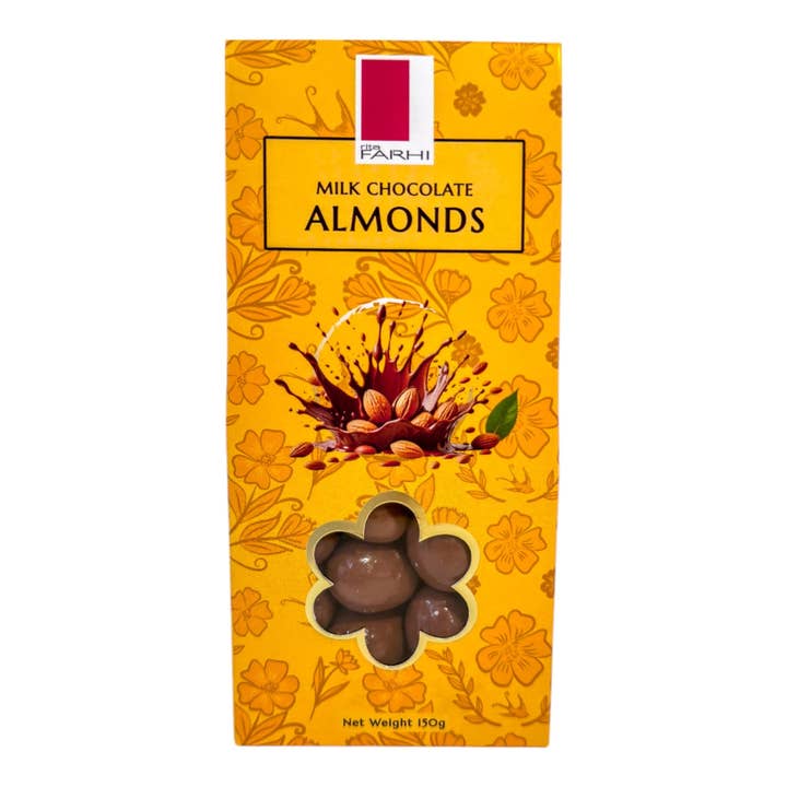 Milk Chocolate Almonds, Palm Oil Free, 150g for wholesale by Mallow Tree Limited