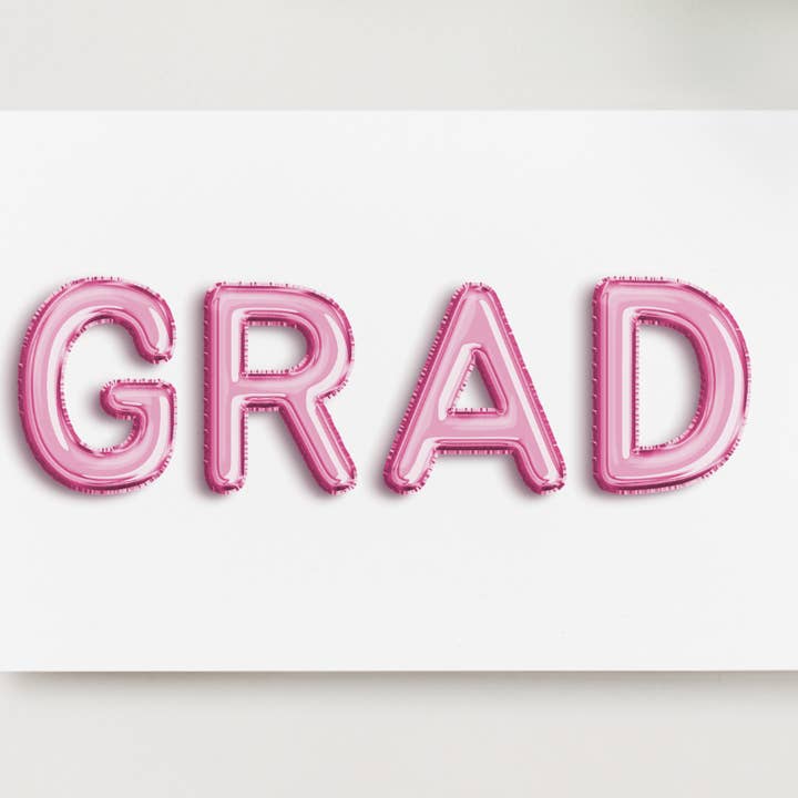 Party Collective - Wholesale Graduation Card - Pink Balloon Letter Graduation Card5