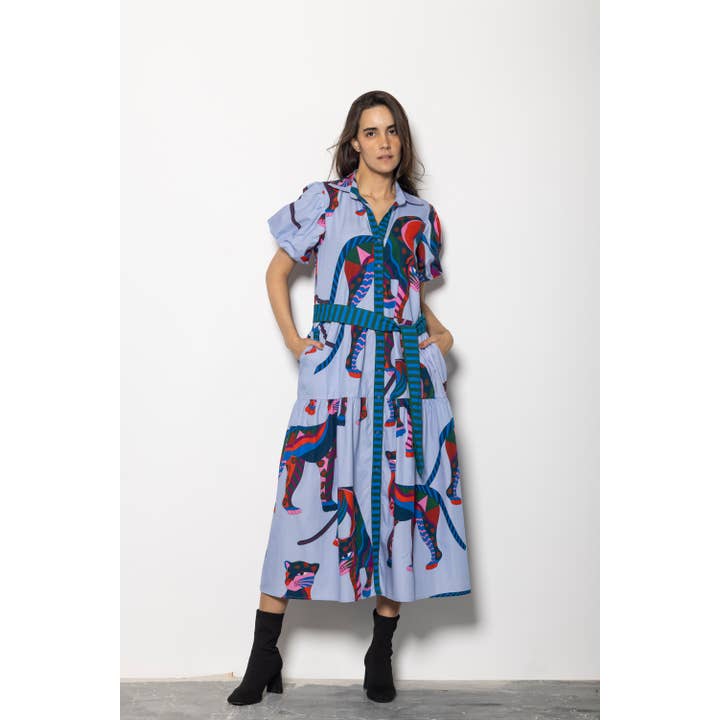 DELLA CHEETAH MIRAGE DRESS for wholesale by Maude-Vivante