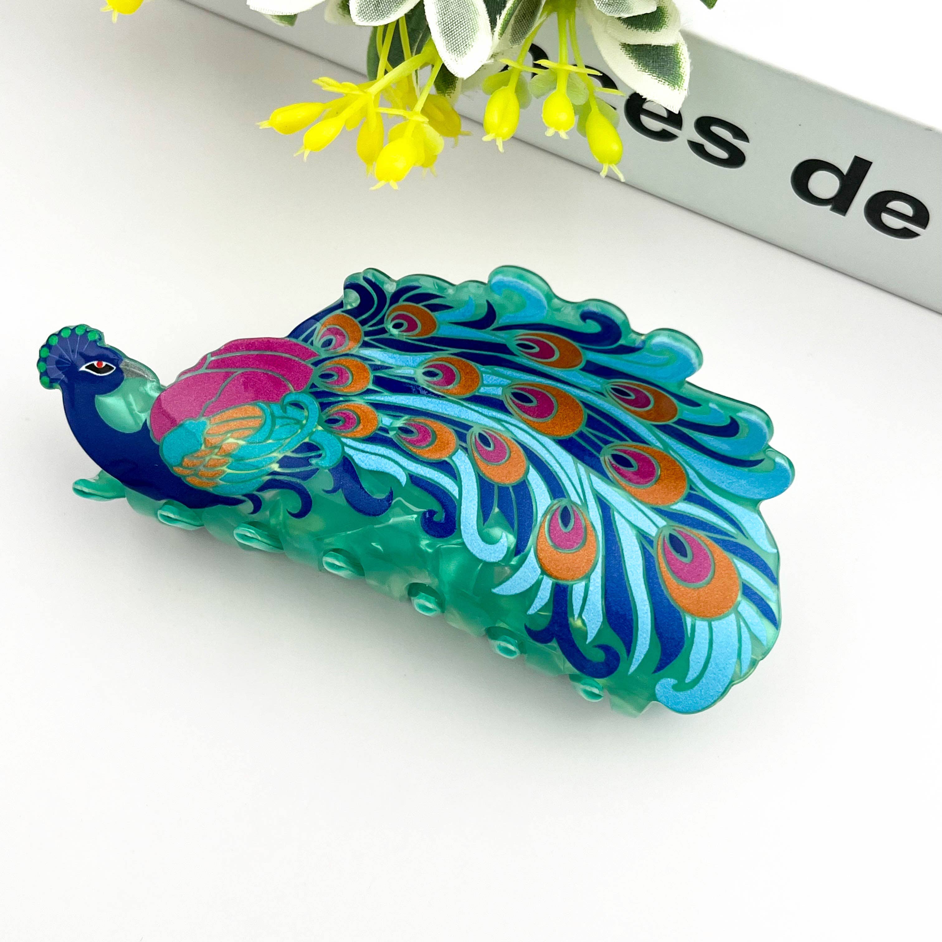 TheDivaSoap – wholesale Hårklämma - Dam – Kreativ Mode Påfågel Hårklämma – Djurstil6