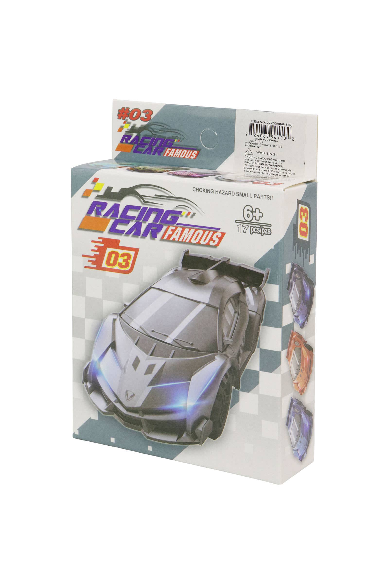 ASSORTED Racing Car Diy Building Block - 16 Box for wholesale on Faire9