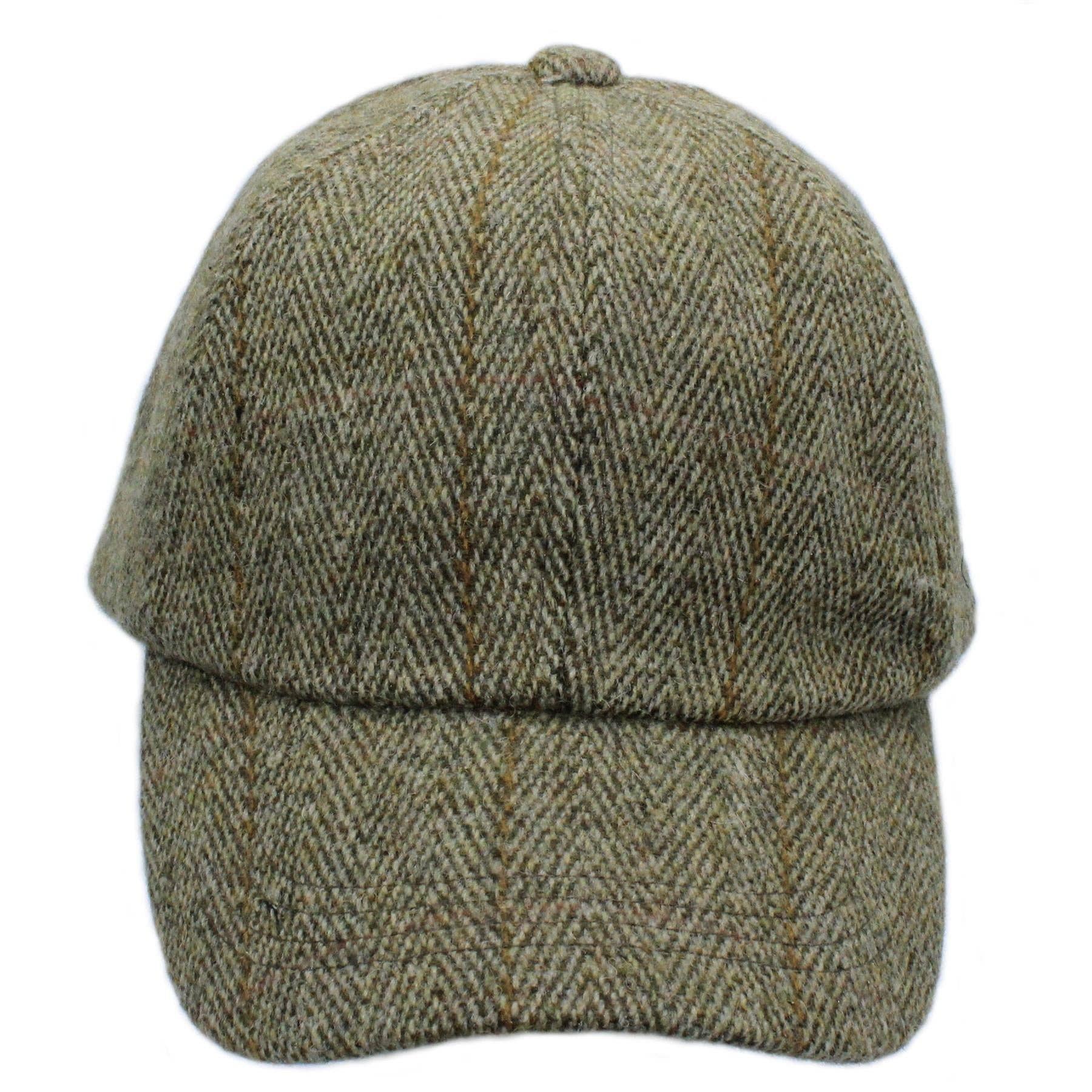 Heather Hats & Accessories - Wholesale Baseball Cap - Unisex - Callow Derby Tweed Baseball Cap ZH2866
