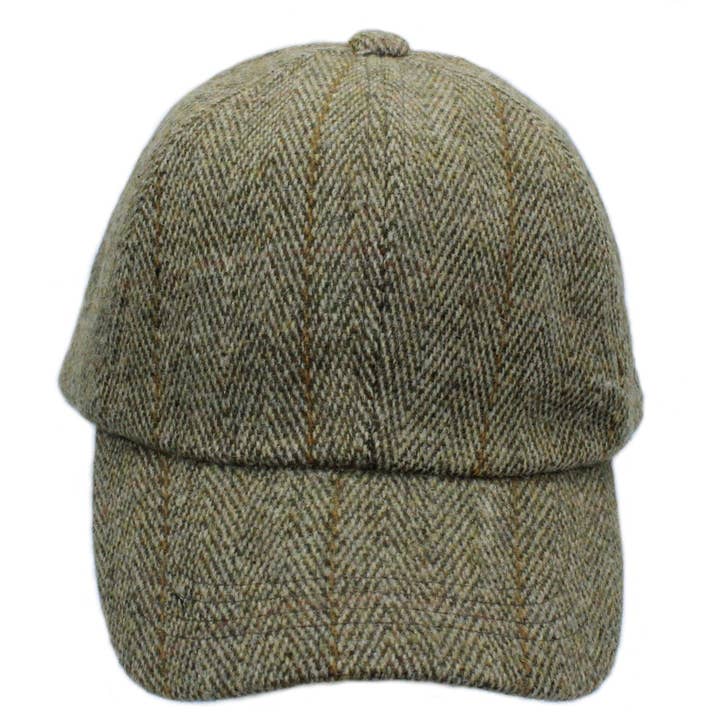 Heather Hats & Accessories - Wholesale Baseball Cap - Unisex - Callow Derby Tweed Baseball Cap ZH2866