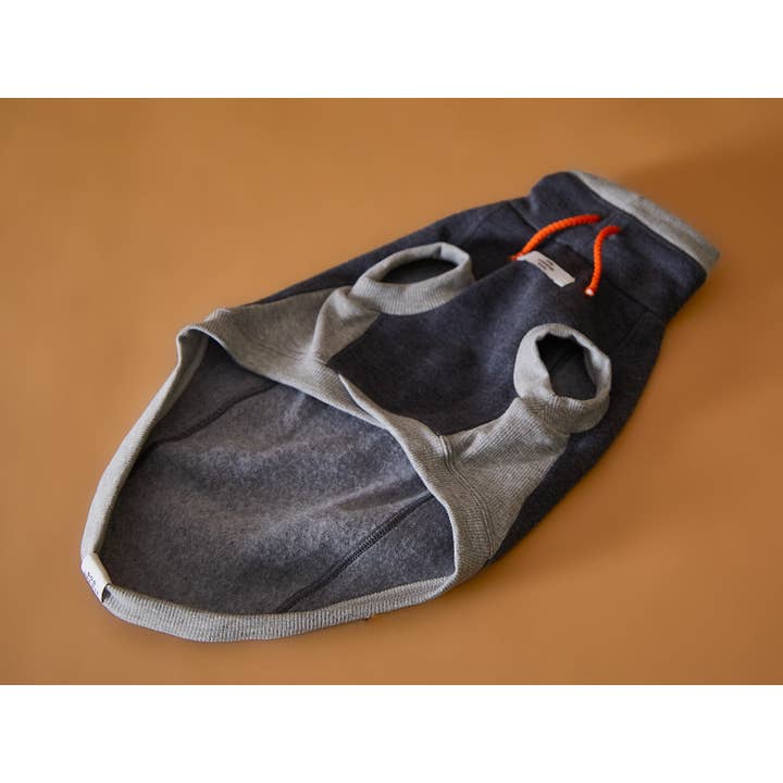 The Striped Dog – wholesale Pet jumper – Dog – Italian Greyhound / Whippet Dark Grey Turtleneck Vest SOPHIE