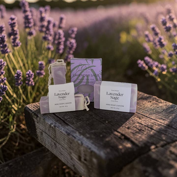 Lavender Sage Soap Bar for wholesale by CG Pure Wash