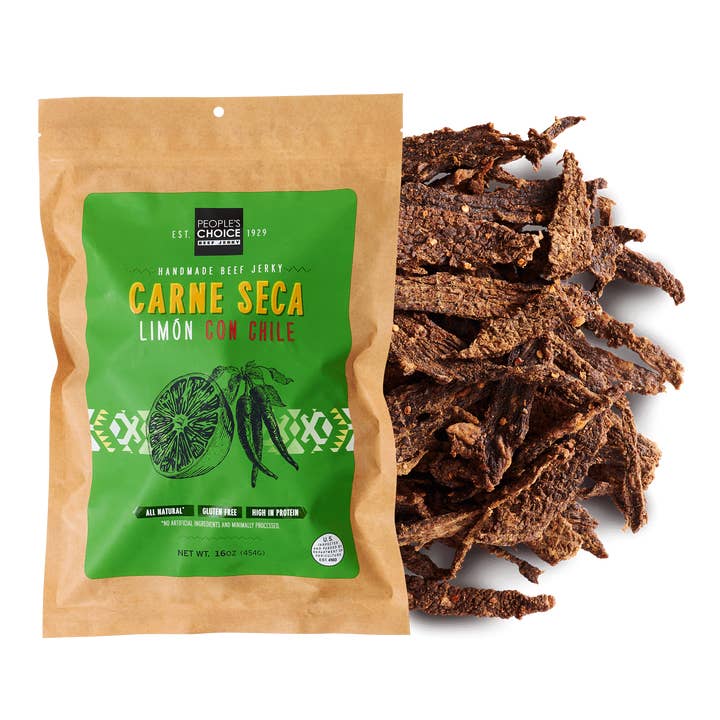 People's Choice Beef Jerky - Wholesale Jerky - Carne Seca - Limon Con Chile Beef Jerky