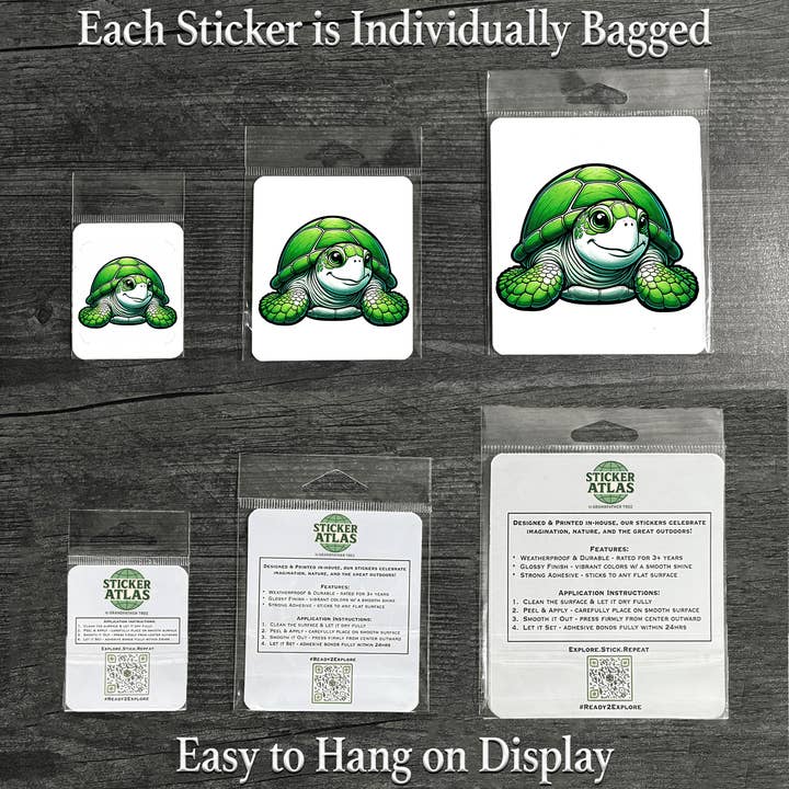 Sticker Atlas - Wholesale Sticker - Sea Turtle Sticker1