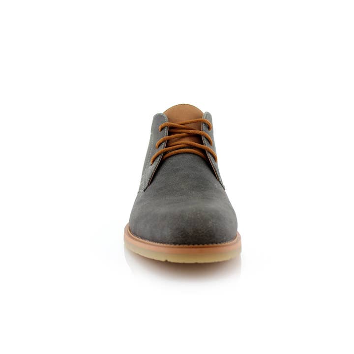 Grey Marvin Vegan Men's Chukka Boots with Memory Foam Insoles for wholesale on Faire