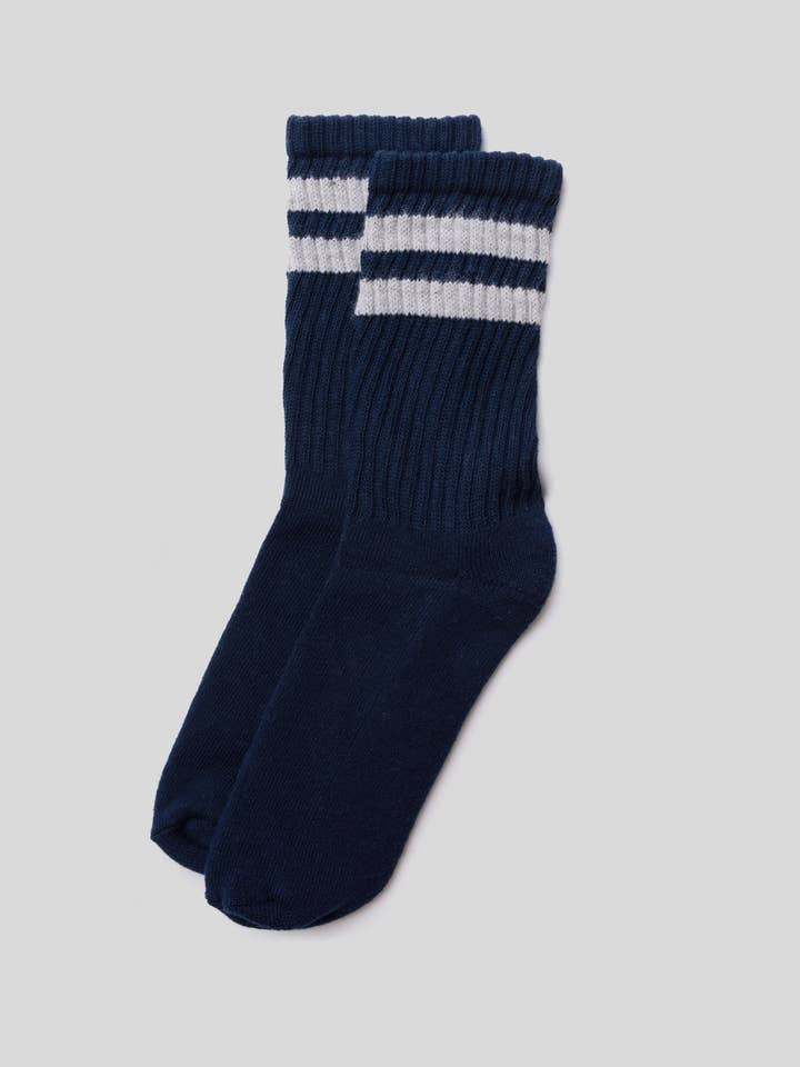 American Trench - Wholesale Socks - Unisex - The Retro Double Stripe2