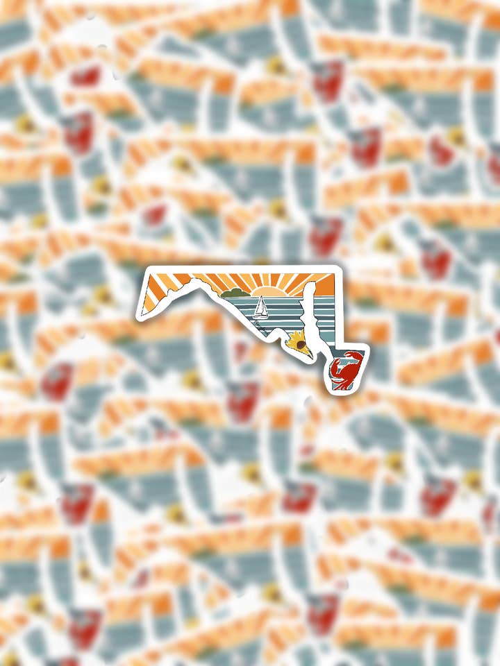 Etiqueta del estado de Maryland para venta al por mayor de CreationsByMaddied