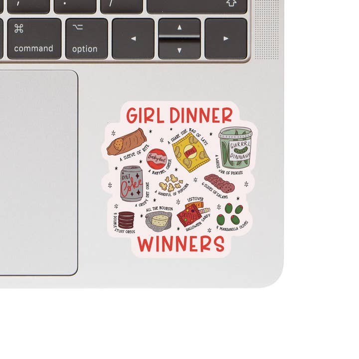 Juju and Moxie - Wholesale Sticker - Funny Girl Dinner Olives Candy High Quality Vinyl Sticker1