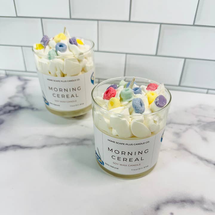 Home Scape Plus - Wholesale Jar/Filled Candle - Soy Wax Candle/Morning Cereal 11oz1