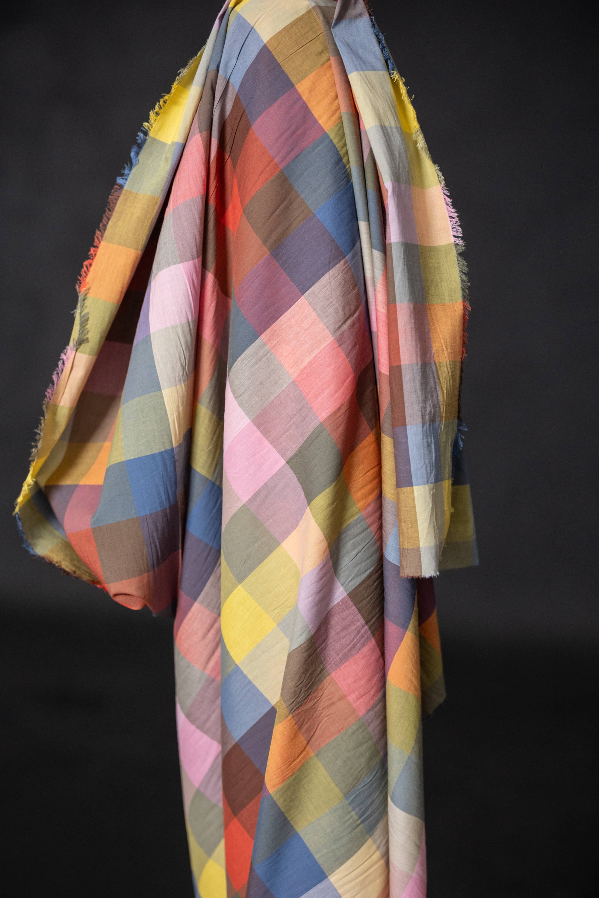 Merchant and Mills - Wholesale Fabric - Bilberry Watercolour Cotton Check