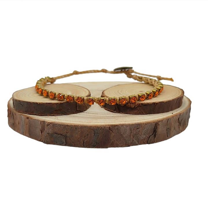 Kristallkedjearmband Små - Sol för wholesale av QUÉ MÁS JEWELS