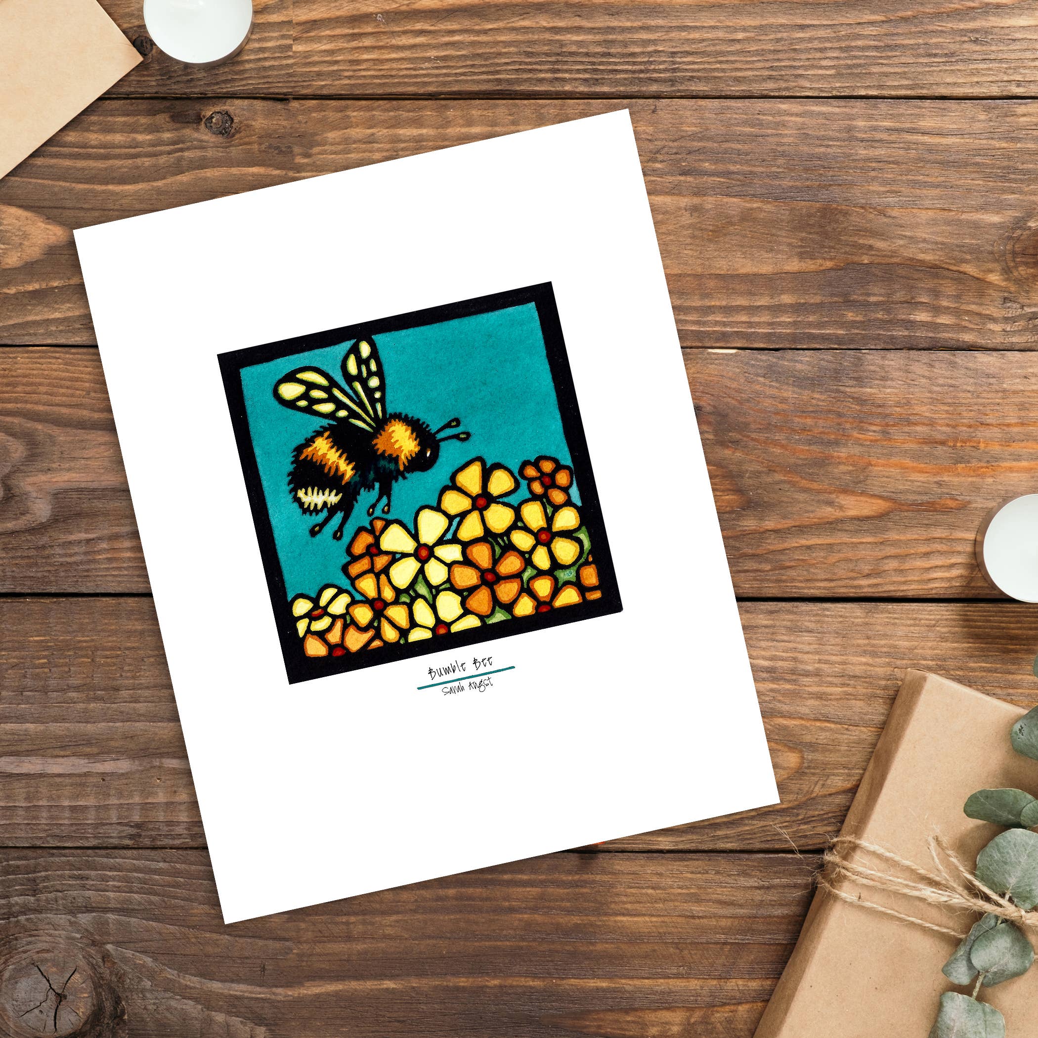 Sarah Angst Art - Wholesale Art Print - Giclee Print - Bumble Bee1