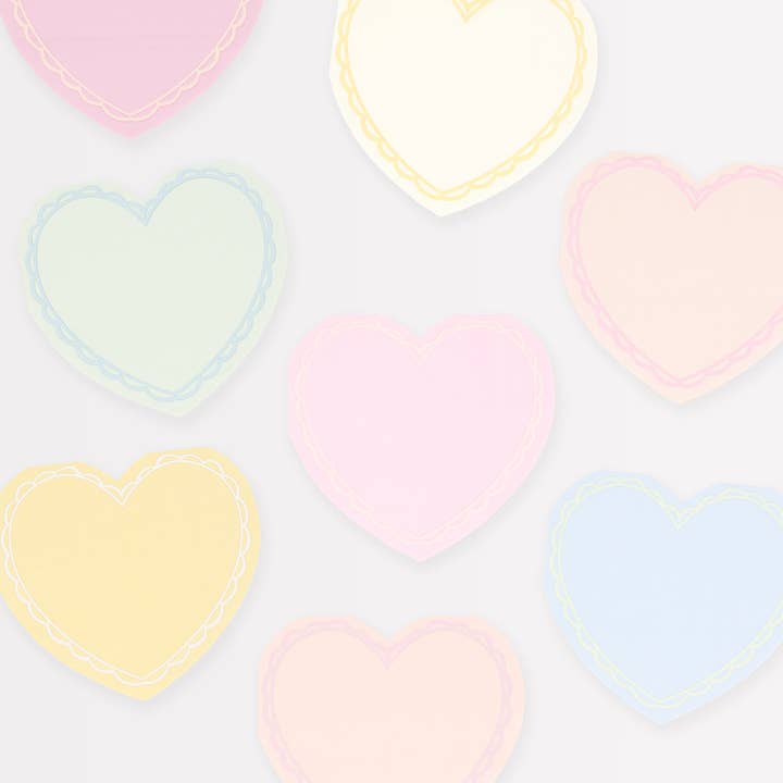 Pastel Heart Small Napkins for wholesale by Meri Meri