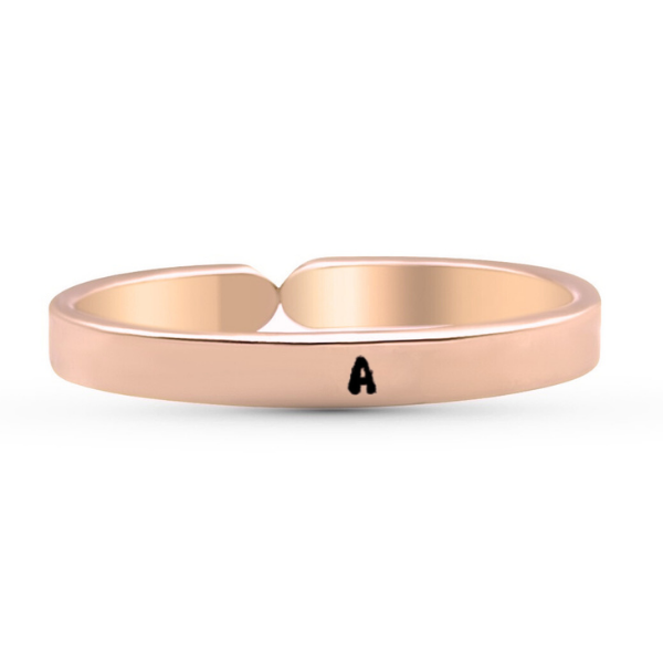 Camilla Limón - Wholesale Band/Stacked Ring - Initial Adjustable, Personalized, Engraved Stacking Ring81
