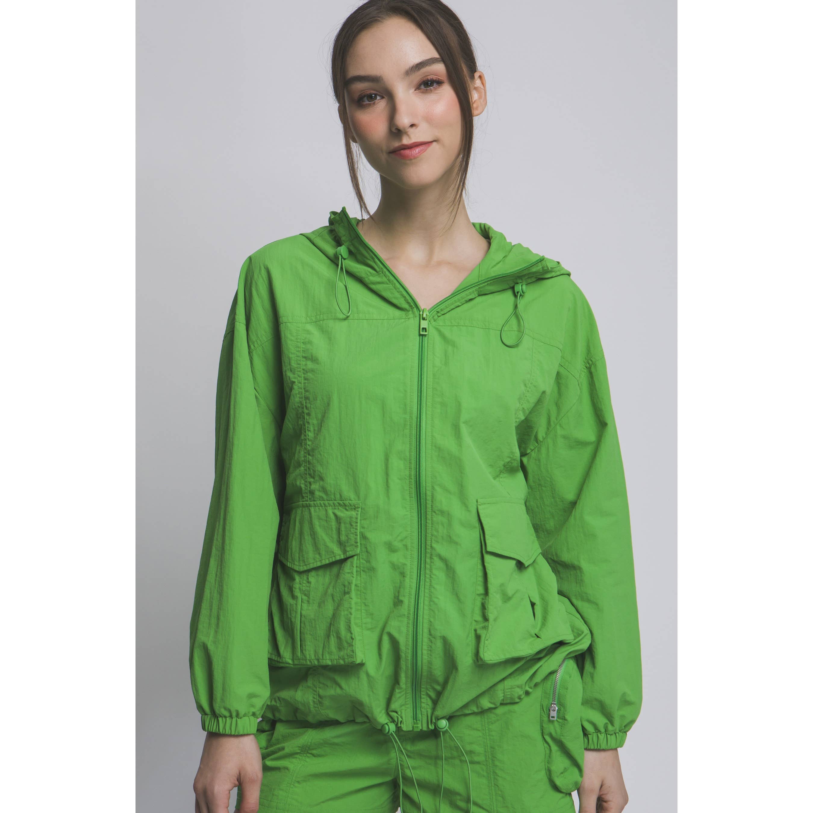 Apolline - Wholesale Windbreaker - Women's - Hooded Windbreaker Jacket with Adjustable Toggles1