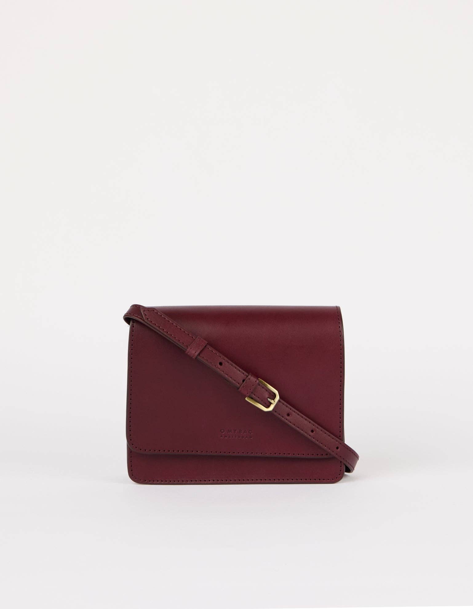 O My Bag - Wholesale Crossbody Bag - Women's - Audrey Mini - Dark Cherry Classic Leather1