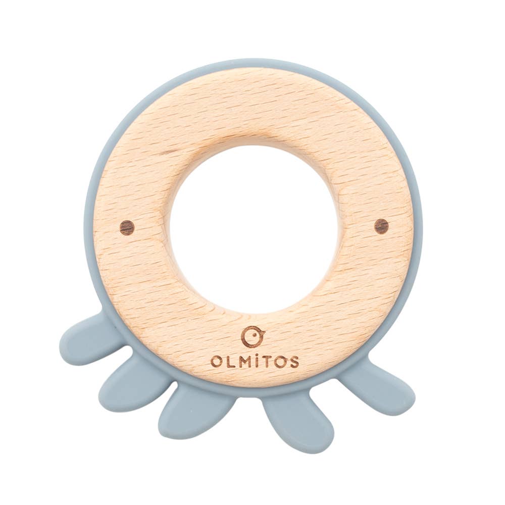 Olmitos S.A - Wholesale Teether (Not Clip-On) - Baby - SILICONE TEETHING RING AND BEECH WOOD2