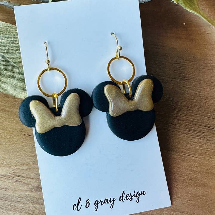 El & Gray Design - Wholesale Dangle Earrings - Theme Park Mouse Earrings (Multiple Styles Available! Click Through)9