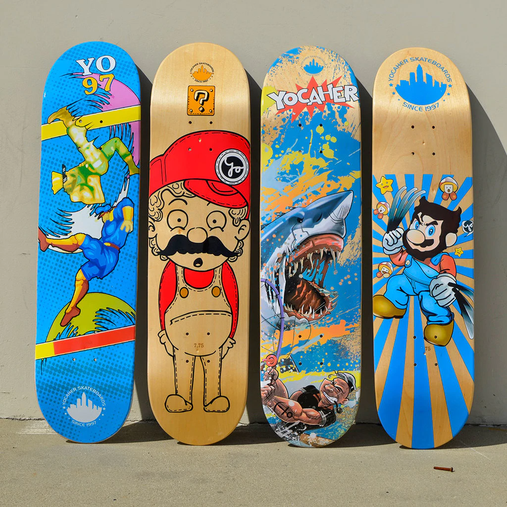 Yocaher Skateboards - Vendita all'ingrosso Skateboard - Skateboard completo Graphic 7,75" - Serie Retro - Snikt7