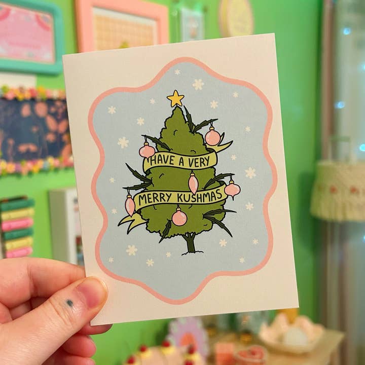 Jul Merry Kushmas-kort för wholesale av Chateau Blanche