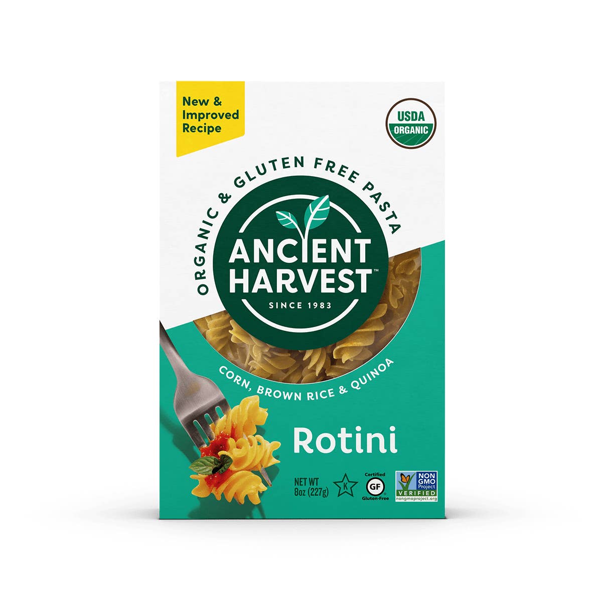 KeHE Distributors, LLC - Wholesale Pasta - Ancient Harvest Organic & Gluten Free Rotini Pasta, 8 OZ