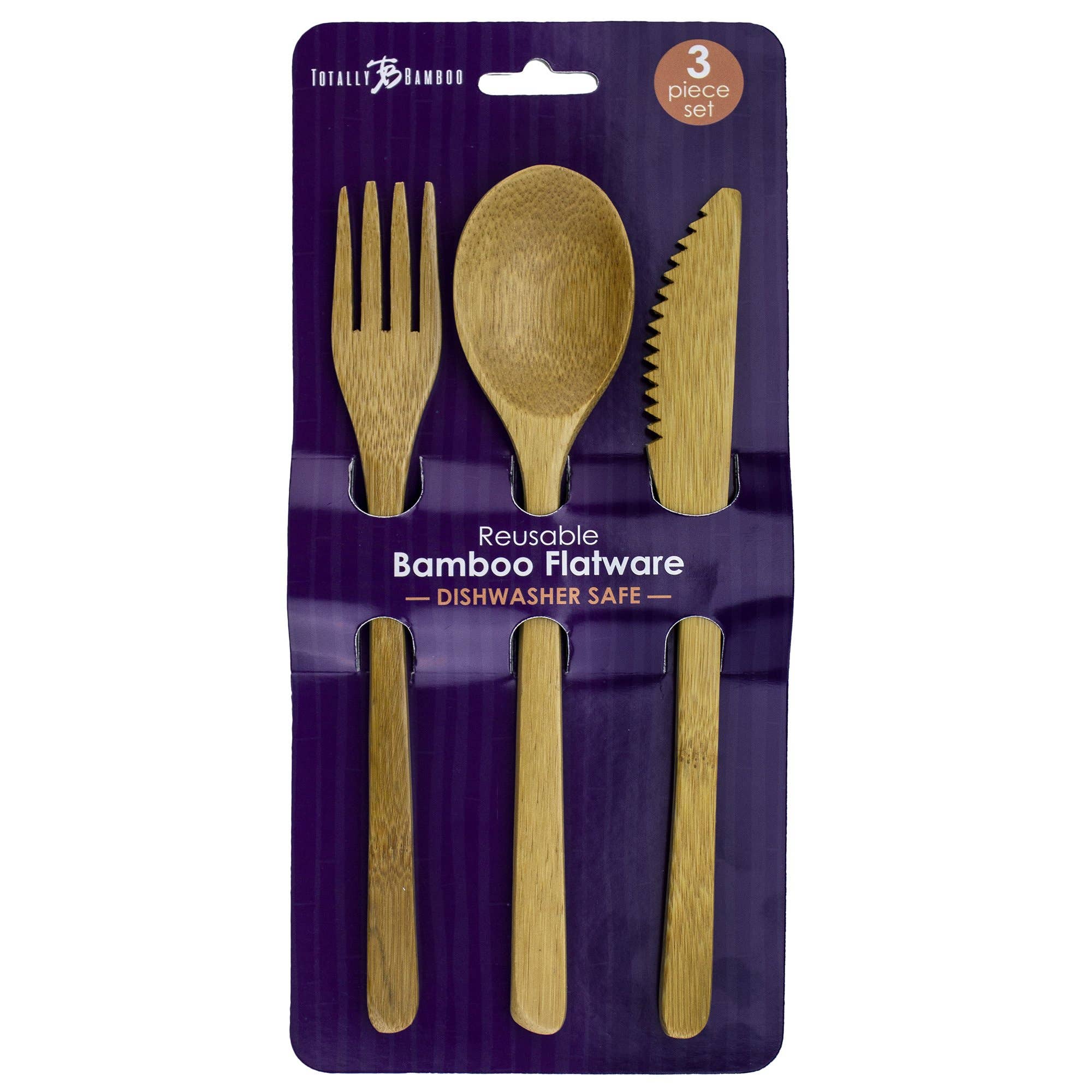 Totally Bamboo - Wholesale Flatware Set - Bamboo Flatware Set, 3 Pieces1