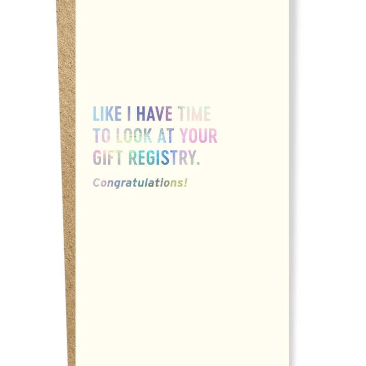 Sapling Press - Wholesale Congratulations Card - #5200: Gift Registry Cash Card