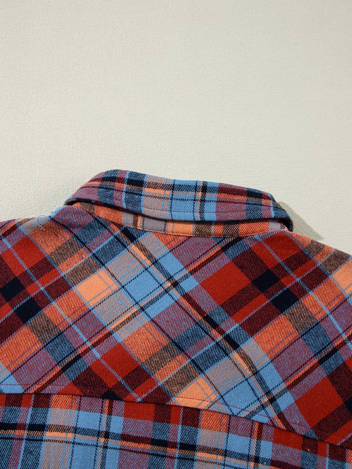 Lovesoft - Wholesale Button Down Shirt - Women's - Women's Plaid Print Loose Vintage Shirt12