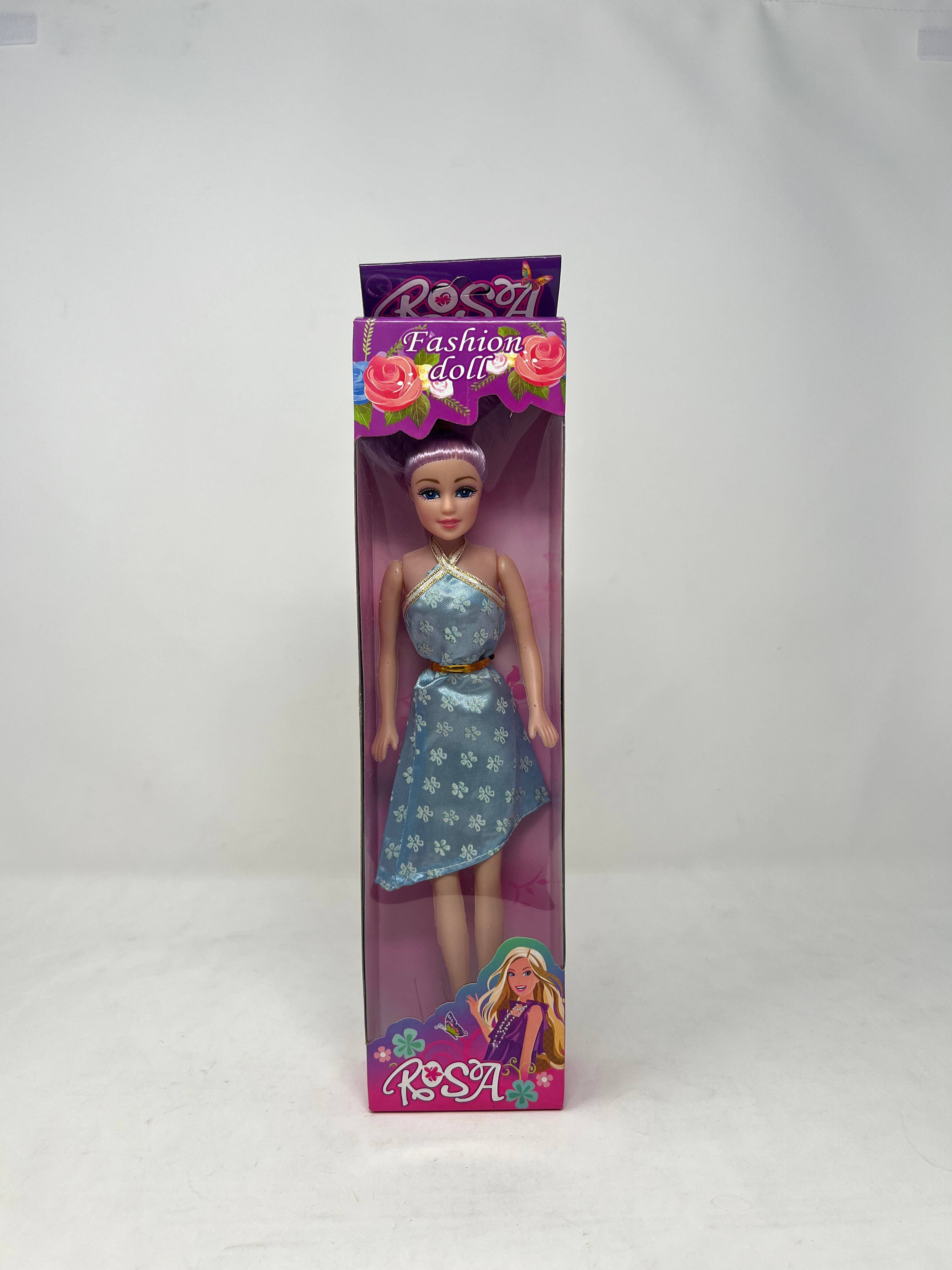 USA HomeMax - Wholesale Toy Set - Kids - Fashion Doll Rosa, Blue Eyes, Purple Hair Assorted Dresses4