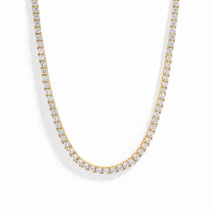 Sami Jewels - Wholesale Link & Chain Necklace - 3mm Diamond Tennis Necklace