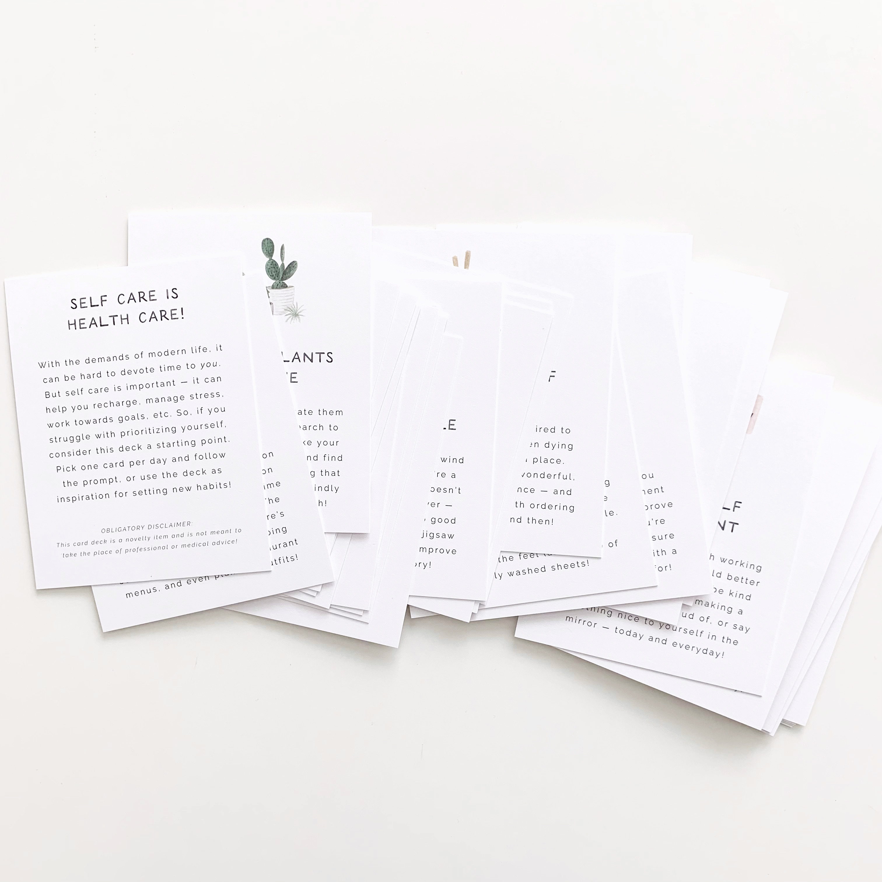 Amy Zhang - Wholesale Card Game - Self Care Card Deck — Set of 32 Self Guided Prompts1