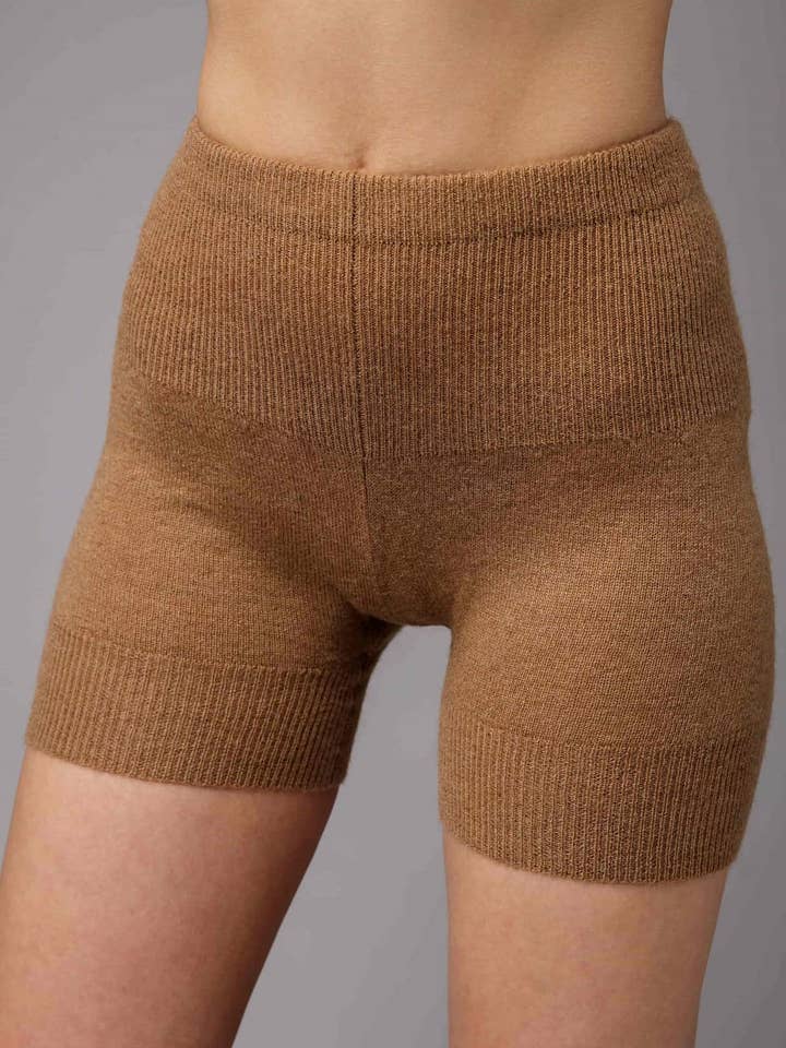 Yellow Camel Wool Boxer Brief for wholesale by Mongulai