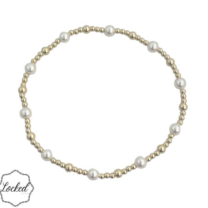 Gold Filled | Glass Pearl 26 for wholesale by Locked by Lula 'n' Lee