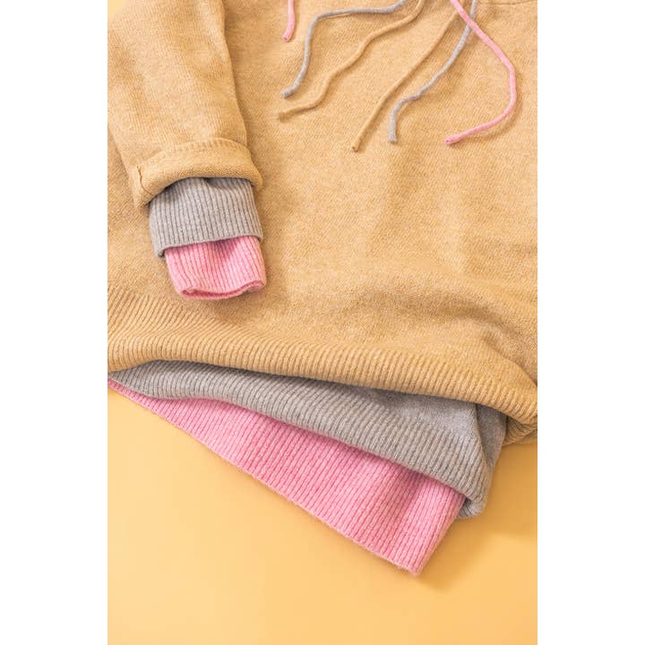 HYFVE - Wholesale Hoodie - Women's - DZ24F530-Drawstring Hoodie Sweater