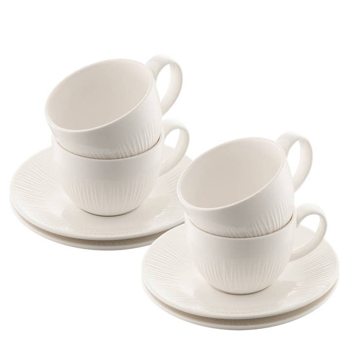 Erne Teacups & Saucers (Set of 4) for wholesale by Aynsley Fine Bone China
