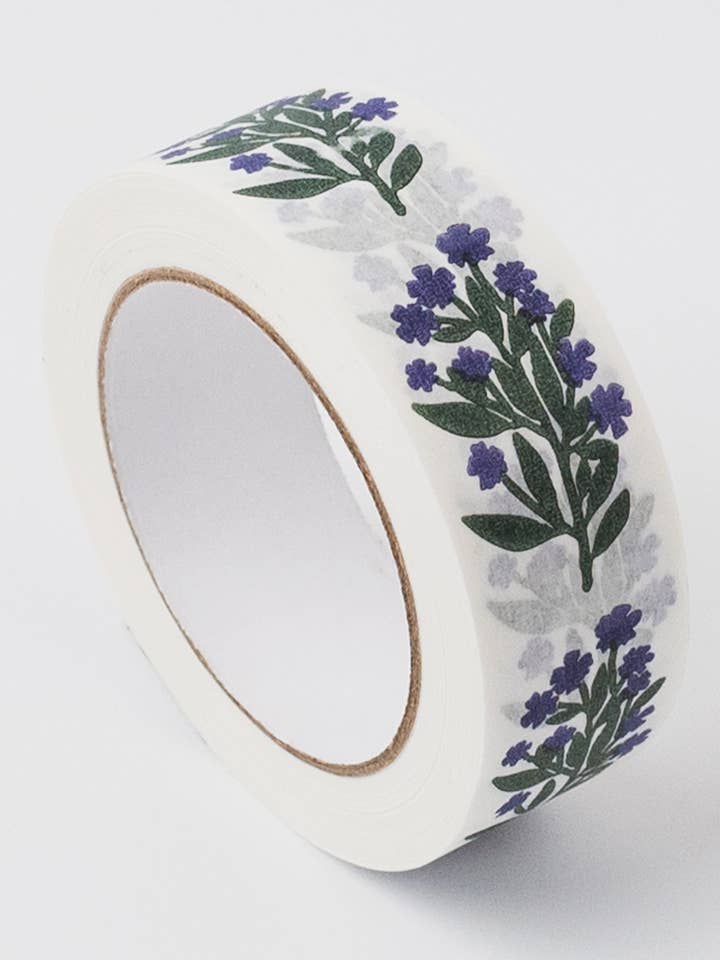 Blue Wildflower Paper Tape 36mm x 50m for wholesale by Ruby & Bo