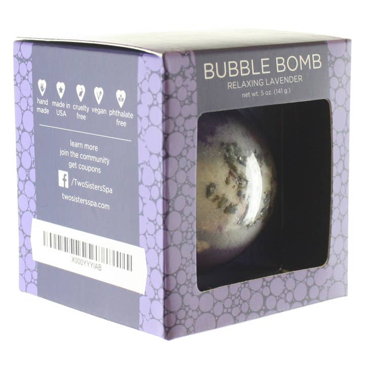 Two Sisters Spa - Wholesale Bath Bomb/Fizz - Relaxing Lavender Bubble Bath Bomb - 1 Pack3