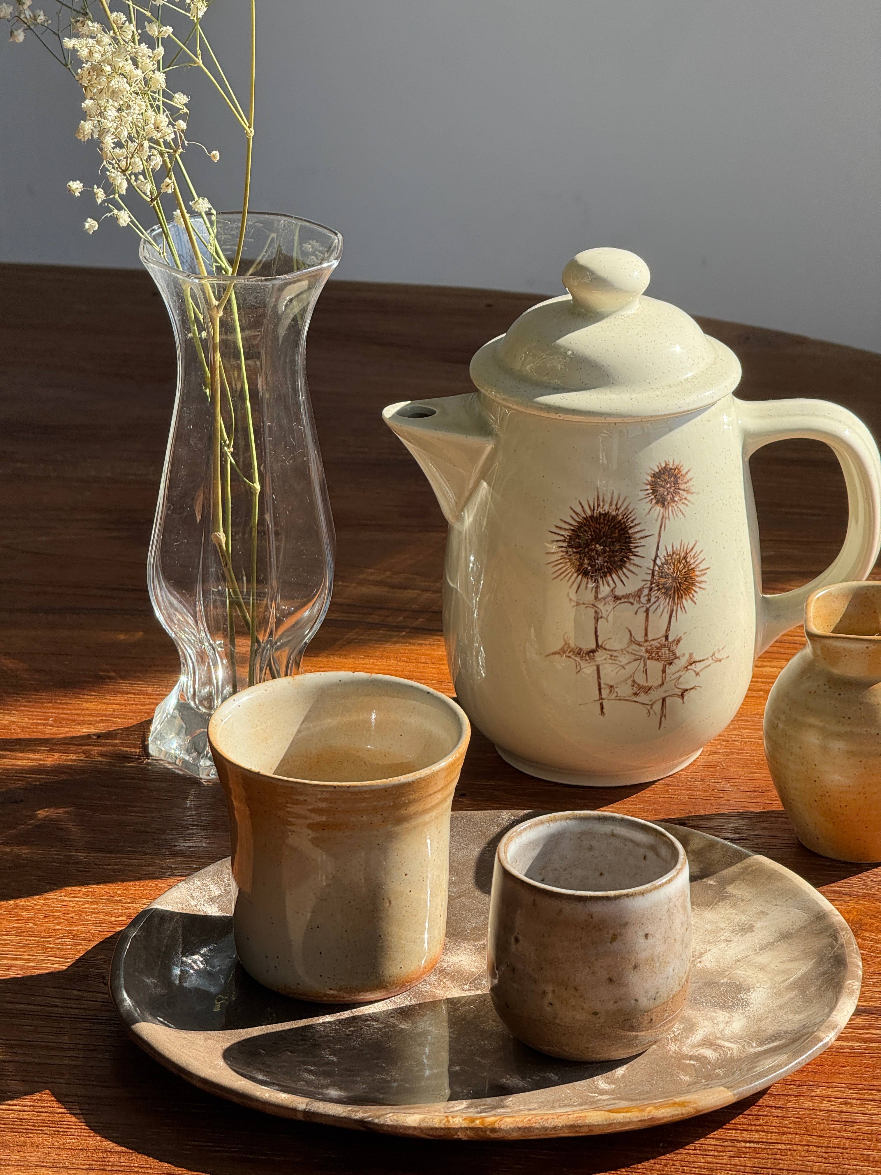 Office Objets - Wholesale Tea Pot - Sarreguemines teapot with thistle patterns H205