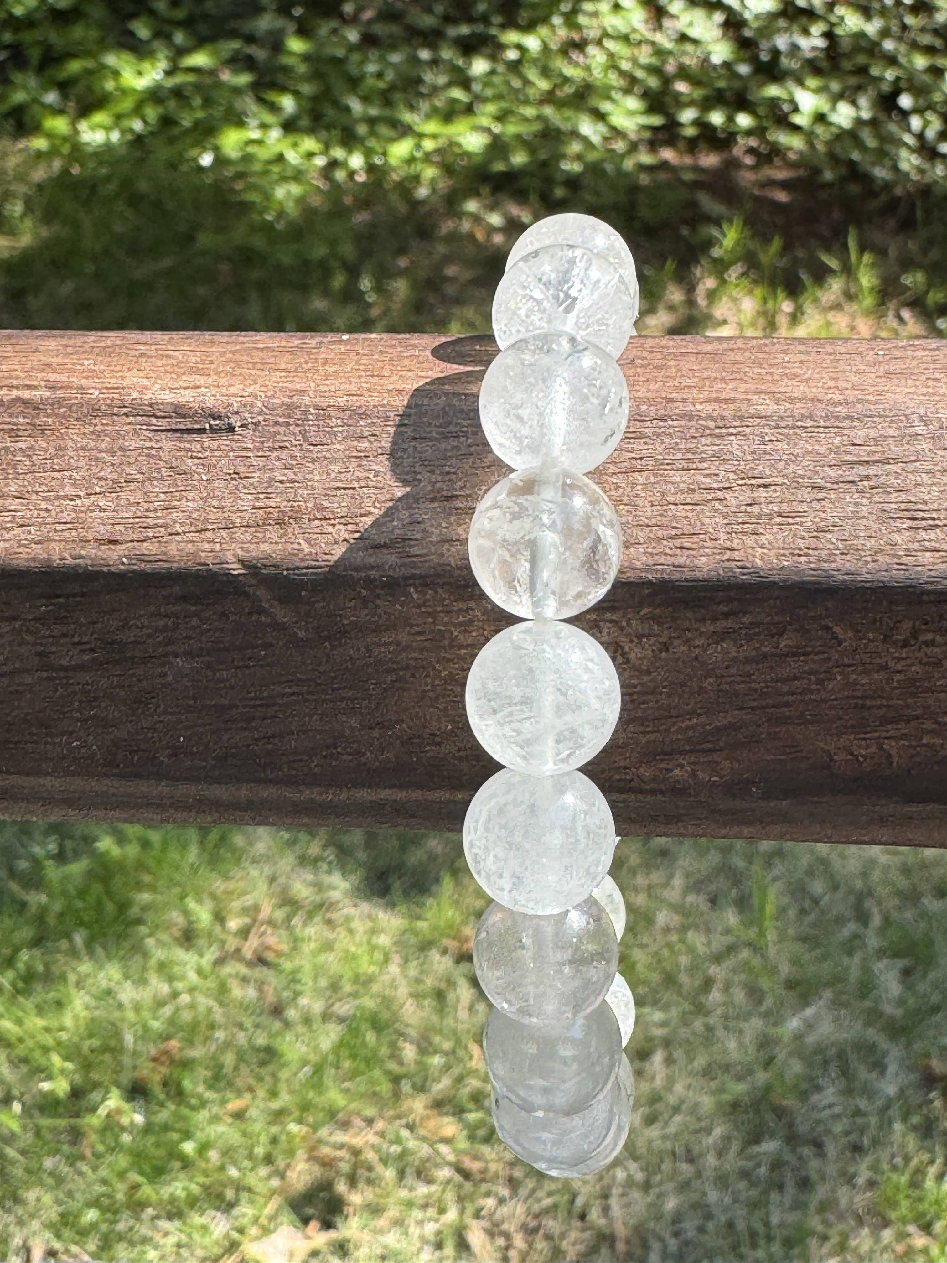 Best South Gems – wholesale Beaded bracelet – 10 mm Clear Quartz Bracelet2